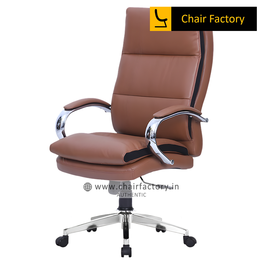 Cromarty High Back 100% Modern Genuine Leather Office Chairs